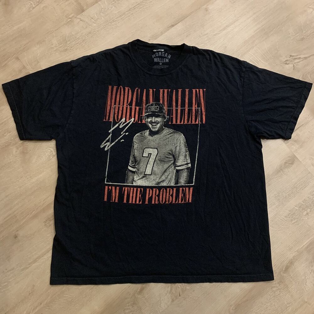 Morgan Wallen 2025 I’m The Problem Tour T-Shirt Men's 2XL XXL Double Sided Tee